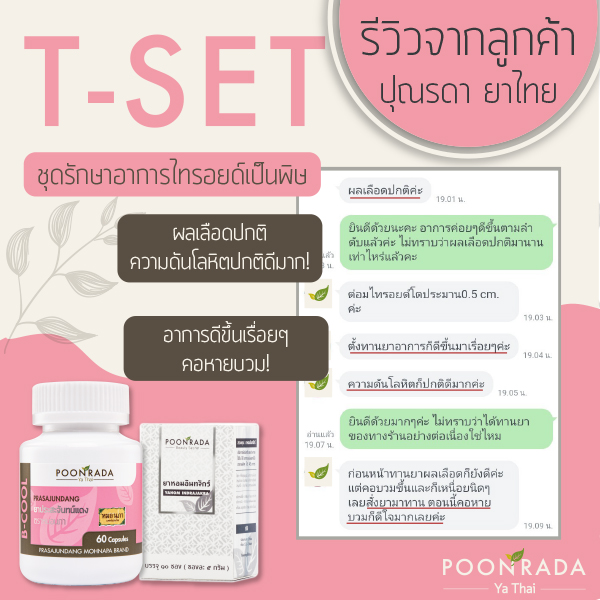 รีวิวชุดรักษาไทรอยด์เป็นพิษ